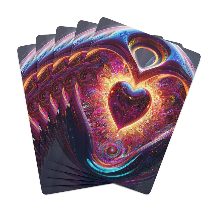 Cosmic Love Spiral - Poker Cards - Paper products - g(0D·IO) - 2.47" x 3.47" - White - Semi Glossy