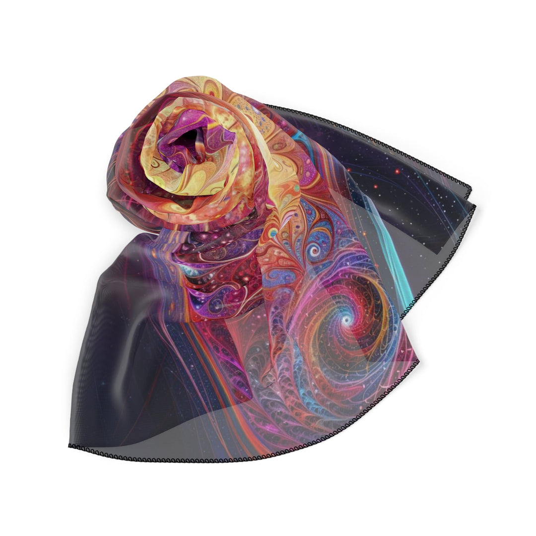 Cosmic Love Spiral - Poly Scarf - Accessories - g(0D·IO) - Poly chiffon - 50" × 50" -