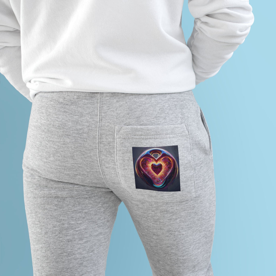 Cosmic Love Spiral - Premium Fleece Joggers - Trousers - g(0D·IO) - Charcoal Heather - M -