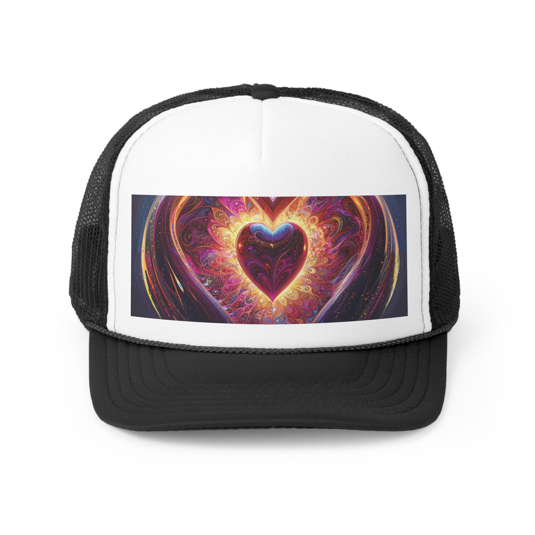 Cosmic Love Spiral - Trucker Hat - Hats - g(0D·IO) - Black - One size -