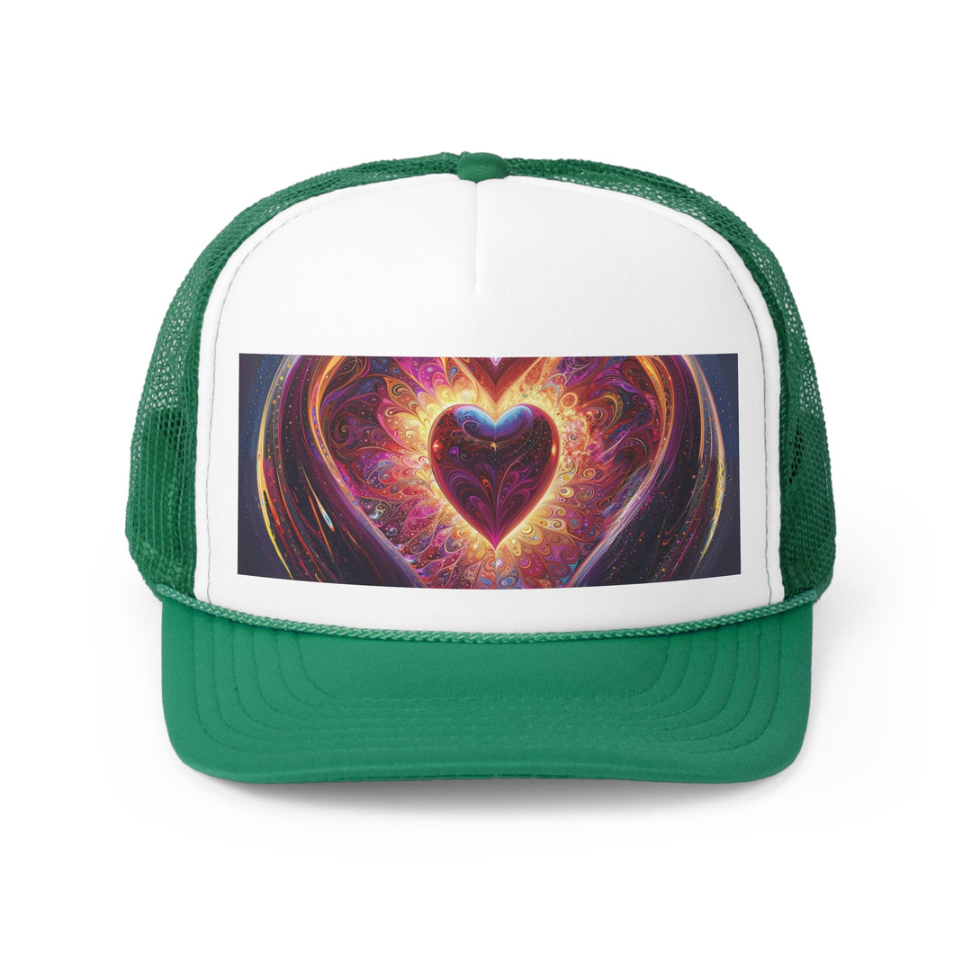 Cosmic Love Spiral - Trucker Hat - Hats - g(0D·IO) - Green - One size -