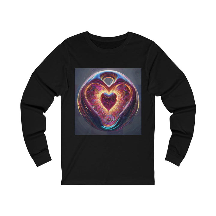 Cosmic Love Spiral - Unisex Jersey Long Sleeve Tee - Long-sleeve - g(0D·IO) - S - Black -