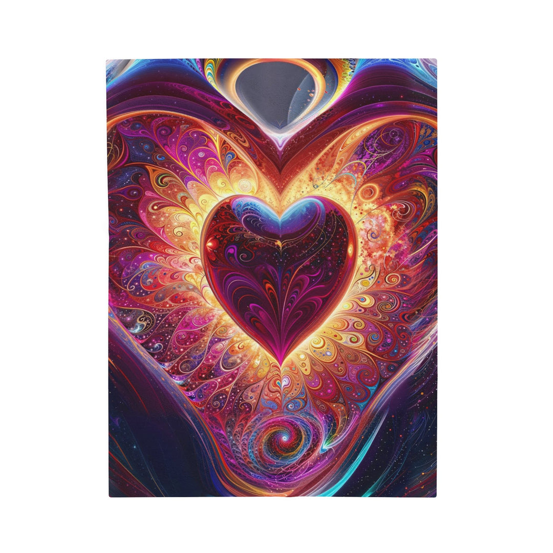 Cosmic Love Spiral - Velveteen Plush Blanket - All Over Prints - g(0D·IO) - 30" × 40" - -