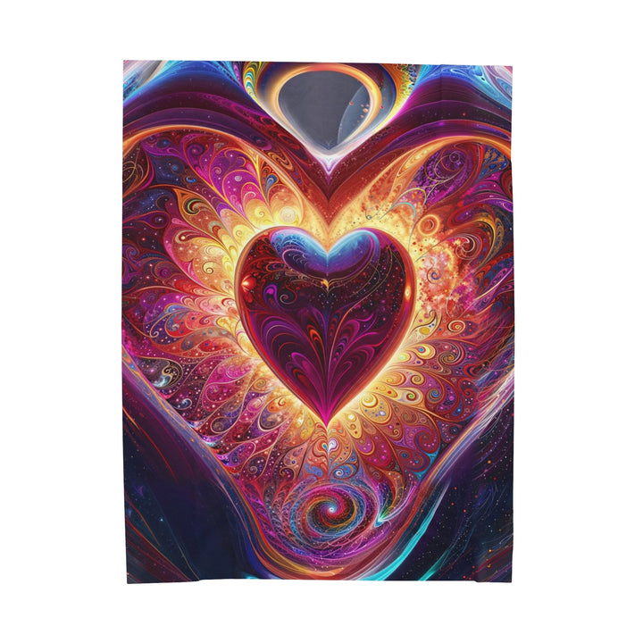 Cosmic Love Spiral - Velveteen Plush Blanket - All Over Prints - g(0D·IO) - 60" × 80" - -