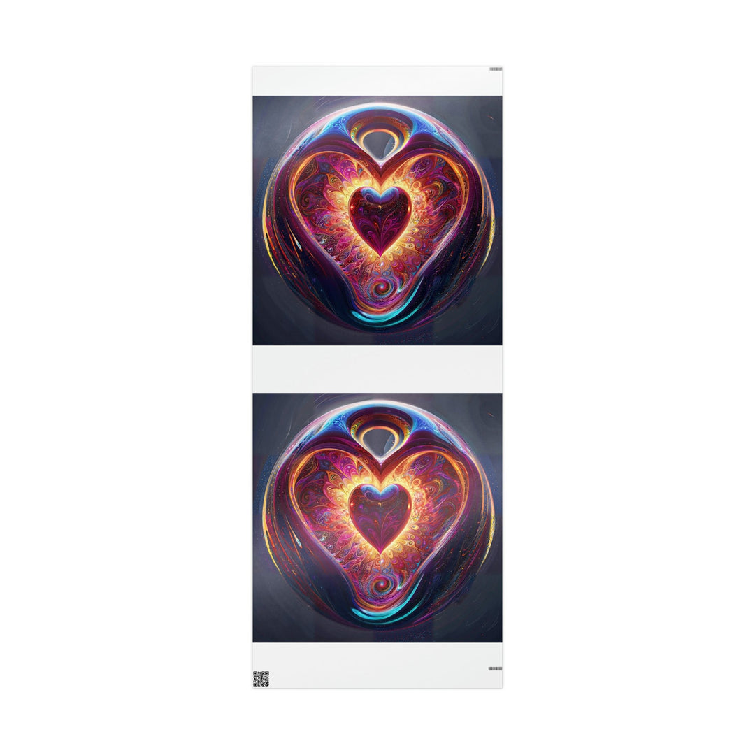 Cosmic Love Spiral - Wrapping Paper - Home Decor - g(0D·IO) - 30'' x 72'' - Glossy -