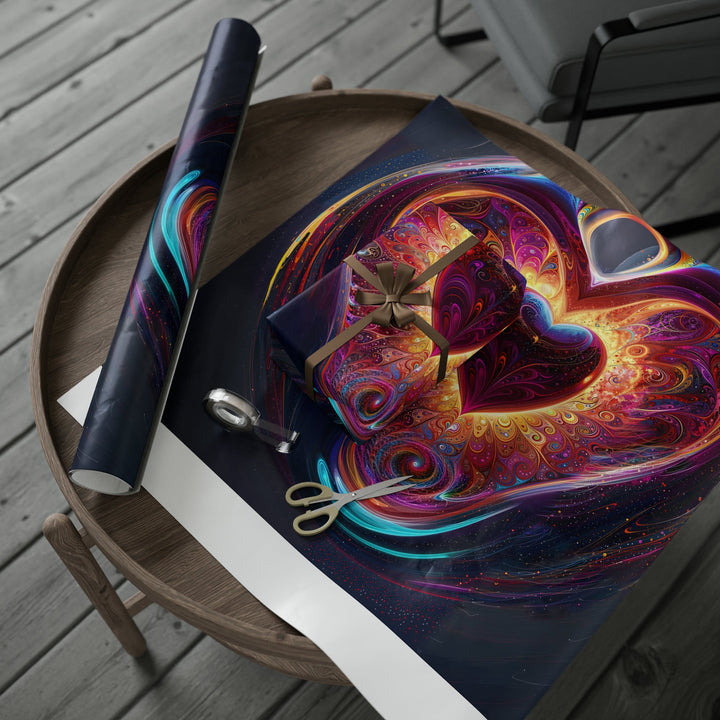 Cosmic Love Spiral - Wrapping Paper - Home Decor - g(0D·IO) - 30'' x 72'' - Matte -