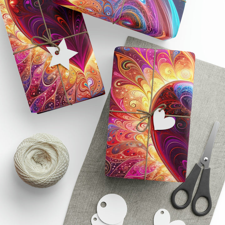 Cosmic Love Spiral - Wrapping Paper - Home Decor - g(0D·IO) - 30'' x 72'' - Matte -