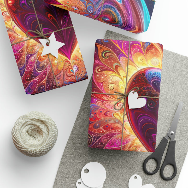 Cosmic Love Spiral - Wrapping Paper - Home Decor - g(0D·IO) - 30'' x 72'' - Matte -