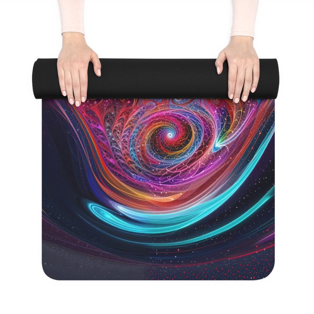 Cosmic Love Spiral - Yoga Mat - Home Decor - g(0D·IO) - 24” x 68” - -