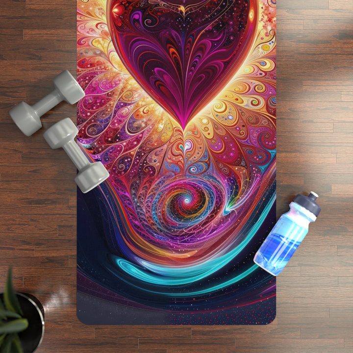 Cosmic Love Spiral - Yoga Mat - Home Decor - g(0D·IO) - 24” x 68” - -