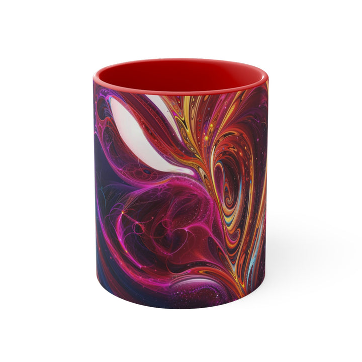 Cosmic Love Swirl - Accent Coffee Mug - Mug - g(0D·IO) - Red - 11oz -