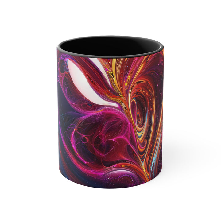 Cosmic Love Swirl - Accent Coffee Mug - Mug - g(0D·IO) - Black - 11oz -