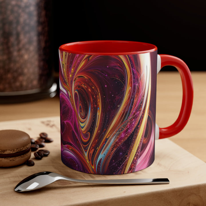 Cosmic Love Swirl - Accent Coffee Mug - Mug - g(0D·IO) - Pink - 11oz -