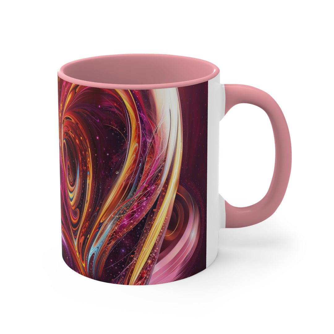 Cosmic Love Swirl - Accent Coffee Mug - Mug - g(0D·IO) - Pink - 11oz -