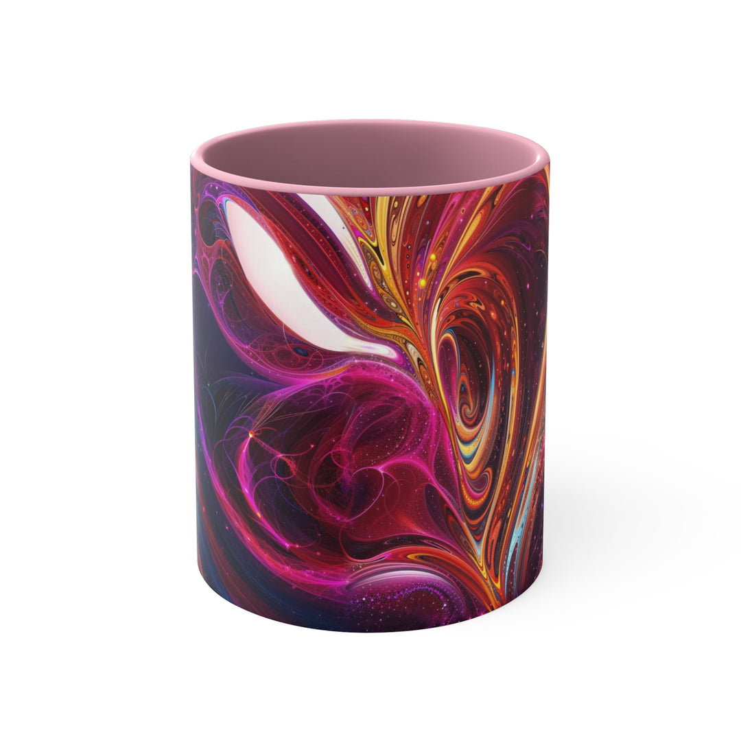 Cosmic Love Swirl - Accent Coffee Mug - Mug - g(0D·IO) - Pink - 11oz -