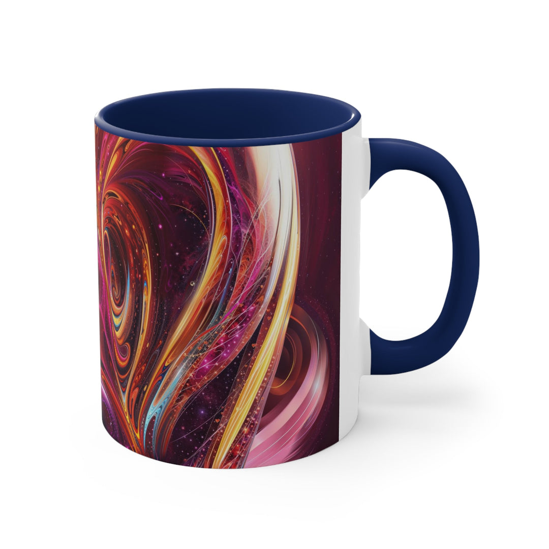 Cosmic Love Swirl - Accent Coffee Mug - Mug - g(0D·IO) - Pink - 11oz -