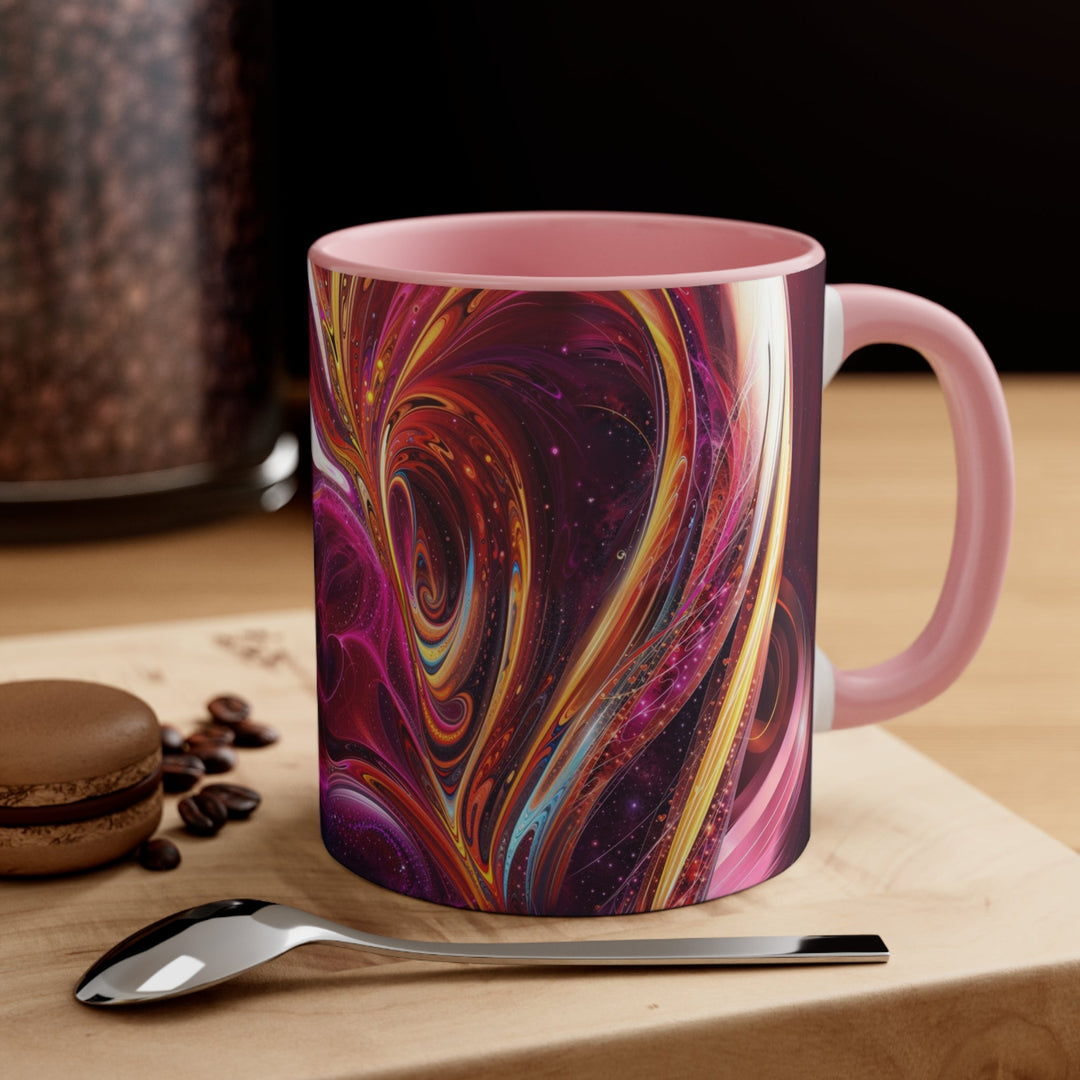 Cosmic Love Swirl - Accent Coffee Mug - Mug - g(0D·IO) - Pink - 11oz -