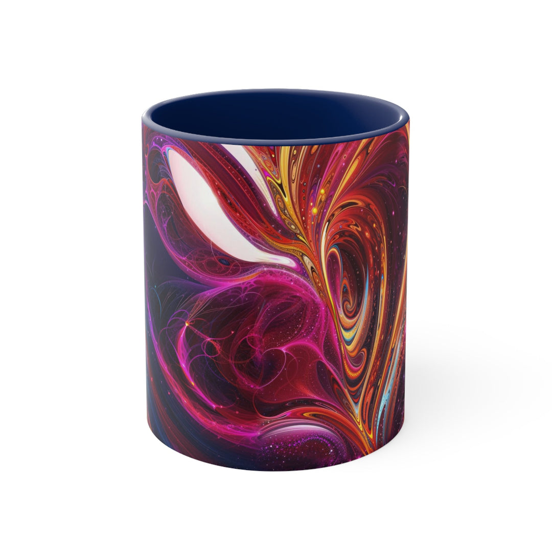 Cosmic Love Swirl - Accent Coffee Mug - Mug - g(0D·IO) - Navy - 11oz -