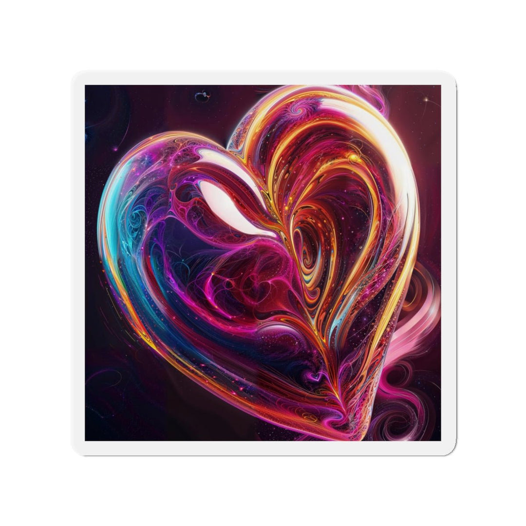 Cosmic Love Swirl - Die-cut Magnet - Home Decor - g(0D·IO) - 4" x 4" - Die-Cut - 1 pc
