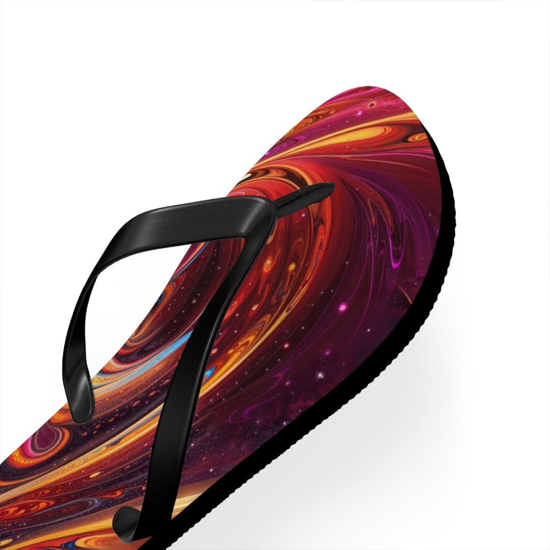 Cosmic Love Swirl - Flip Flops - Shoes - g(0D·IO) - XL - Black sole -