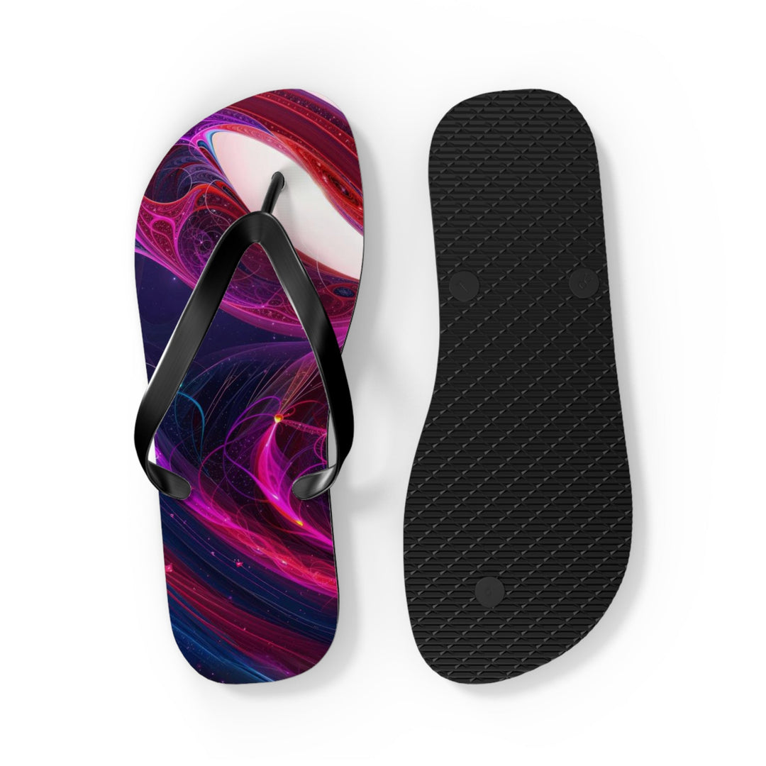 Cosmic Love Swirl - Flip Flops - Shoes - g(0D·IO) - XL - Black sole -