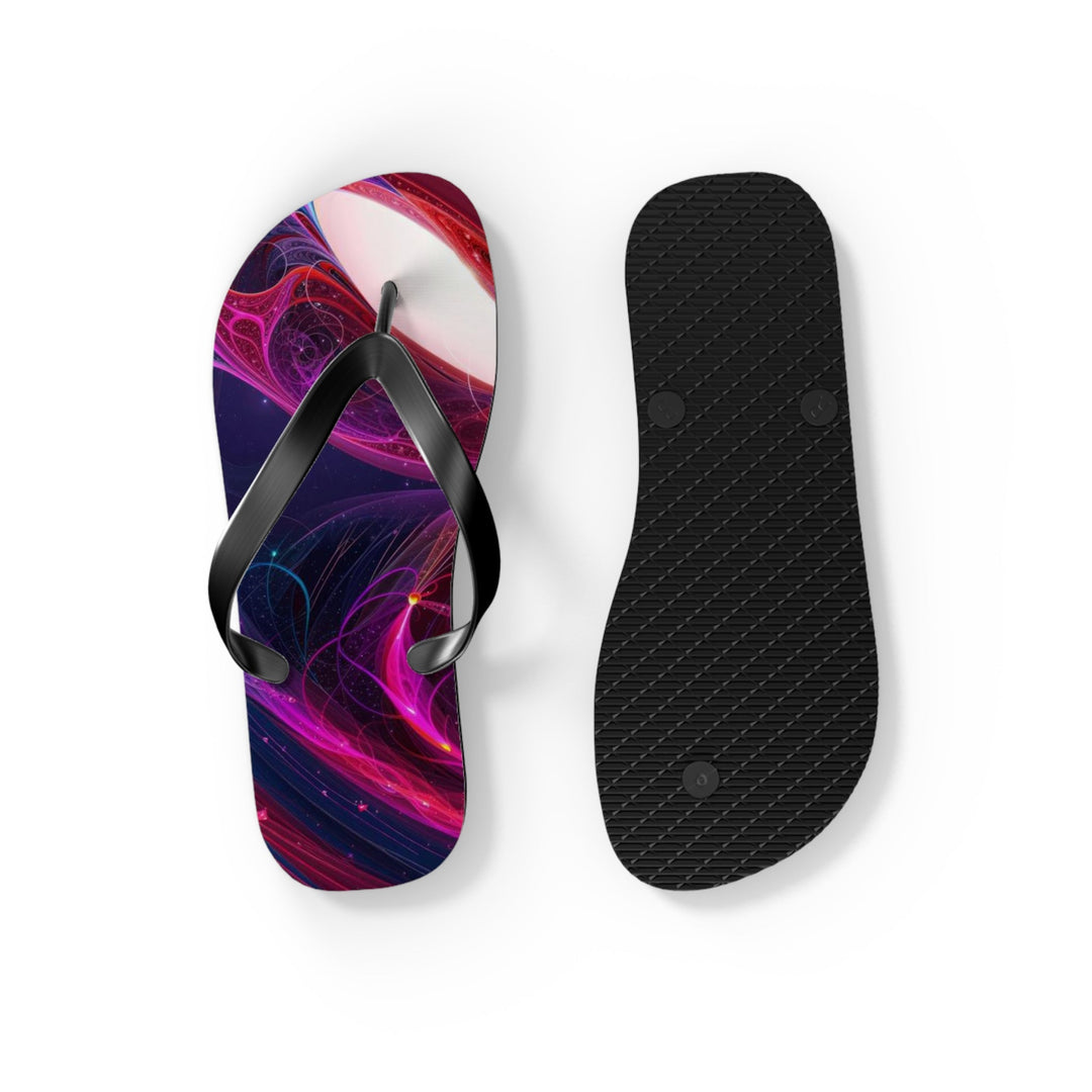 Cosmic Love Swirl - Flip Flops - Shoes - g(0D·IO) - XL - Black sole -