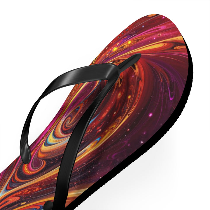 Cosmic Love Swirl - Flip Flops - Shoes - g(0D·IO) - XL - Black sole -