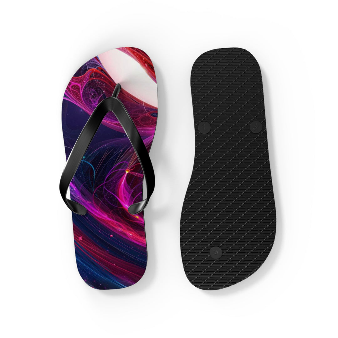 Cosmic Love Swirl - Flip Flops - Shoes - g(0D·IO) - XL - Black sole -