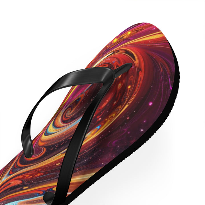 Cosmic Love Swirl - Flip Flops - Shoes - g(0D·IO) - XL - Black sole -