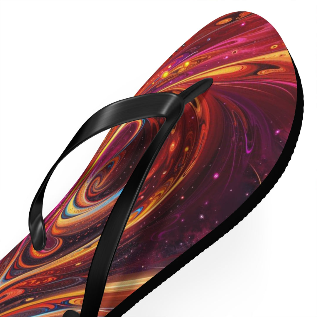 Cosmic Love Swirl - Flip Flops - Shoes - g(0D·IO) - XL - Black sole -