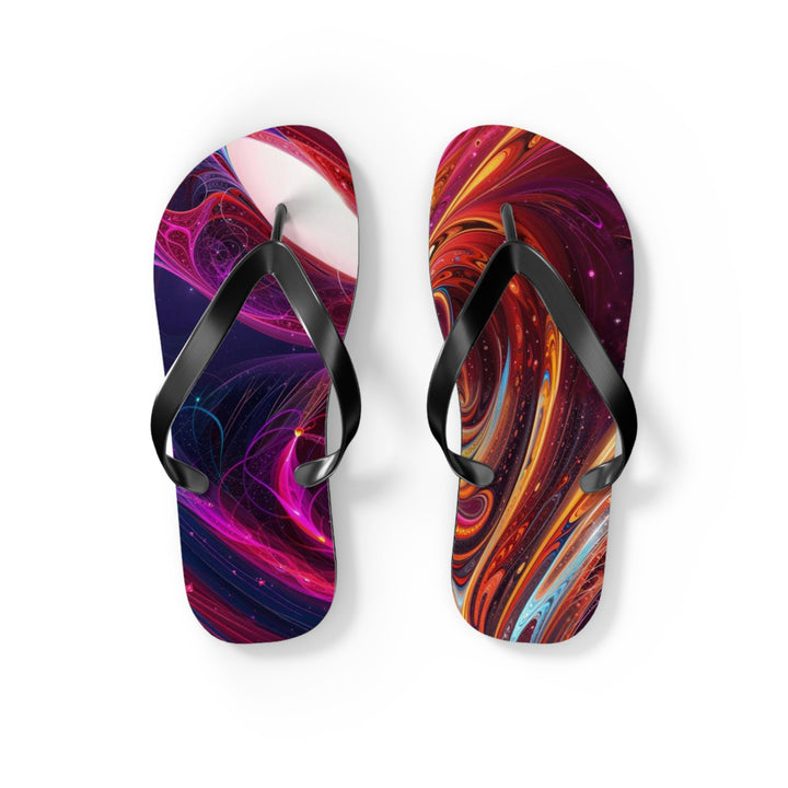 Cosmic Love Swirl - Flip Flops - Shoes - g(0D·IO) - S - Black sole -