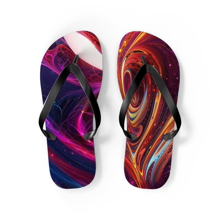 Cosmic Love Swirl - Flip Flops - Shoes - g(0D·IO) - M - Black sole -