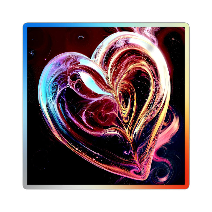 Cosmic Love Swirl - Holographic Die-Cut Sticker - Paper products - g(0D·IO) - 6" × 6" - Die-Cut - Holographic