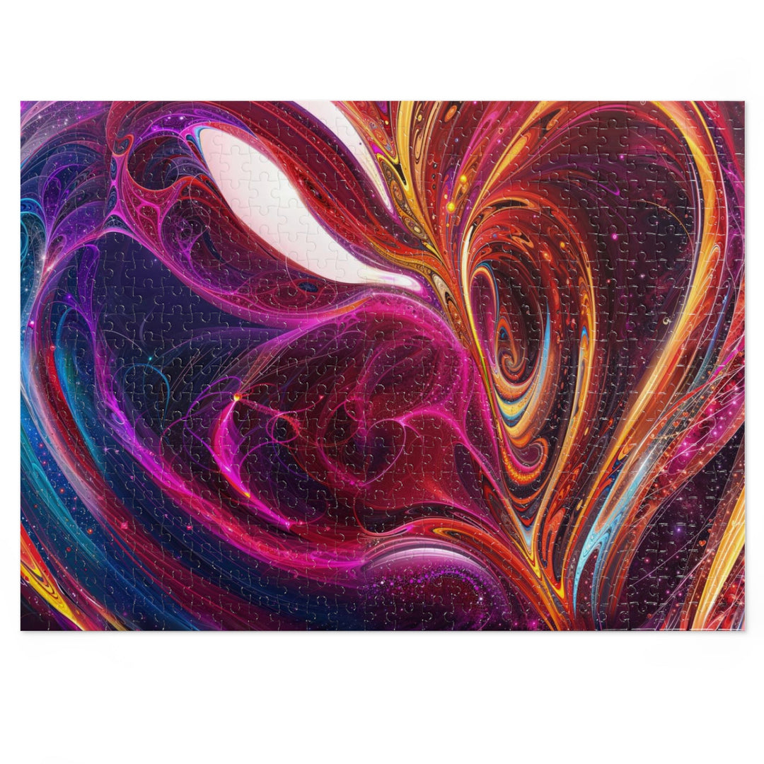 Cosmic Love Swirl - Jigsaw Puzzle (100, 252, 500, 1000 pieces) - Puzzle - g(0D·IO) - 20.5" × 15" (500 pcs) - -