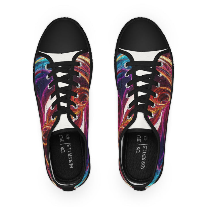 Cosmic Love Swirl - Men's Lowtop Sneakers - Shoes - g(0D·IO) - US 5 - Black sole -