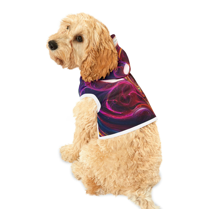 Cosmic Love Swirl - Pet Hoodie - Pets - g(0D·IO) - XXS - Black Rib -