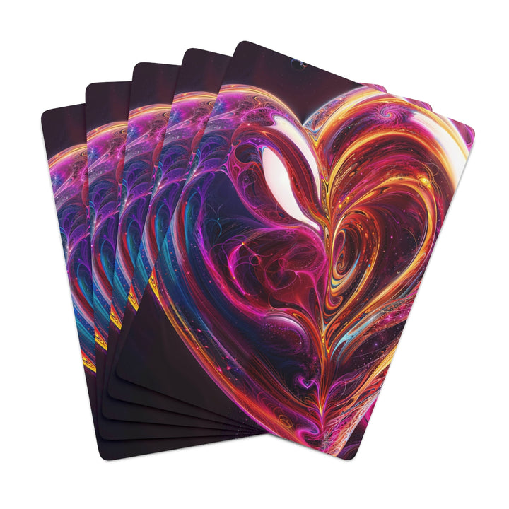 Cosmic Love Swirl - Poker Cards - Paper products - g(0D·IO) - 2.47" x 3.47" - White - Semi Glossy