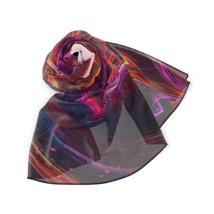 Cosmic Love Swirl - Poly Scarf - Accessories - g(0D·IO) - Poly chiffon - 50" × 50" -