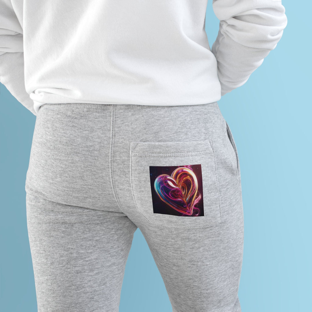 Cosmic Love Swirl - Premium Fleece Joggers - Trousers - g(0D·IO) - Charcoal Heather - M -