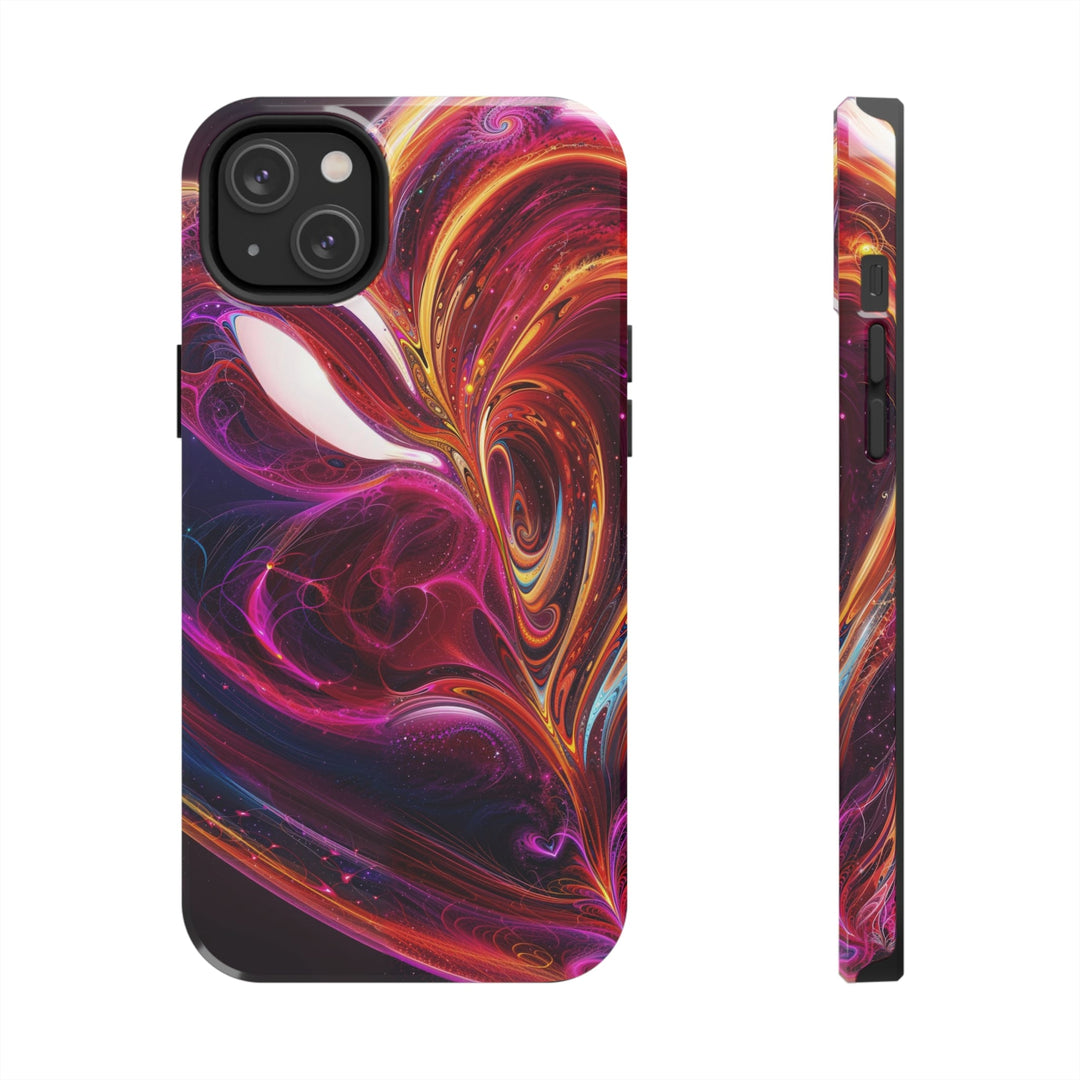 Cosmic Love Swirl - Tough Phone Case - Phone Case - g(0D·IO) - iPhone 14 Plus - -