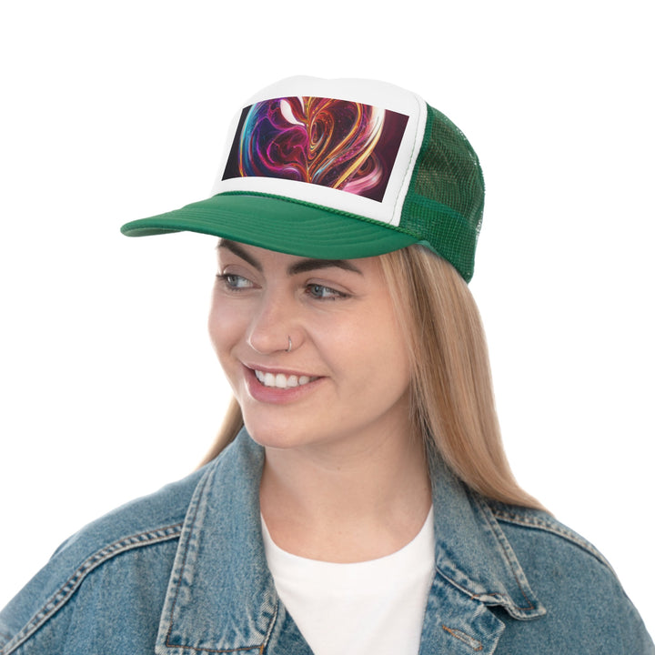 Cosmic Love Swirl - Trucker Hat - Hats - g(0D·IO) - Pink - One size -