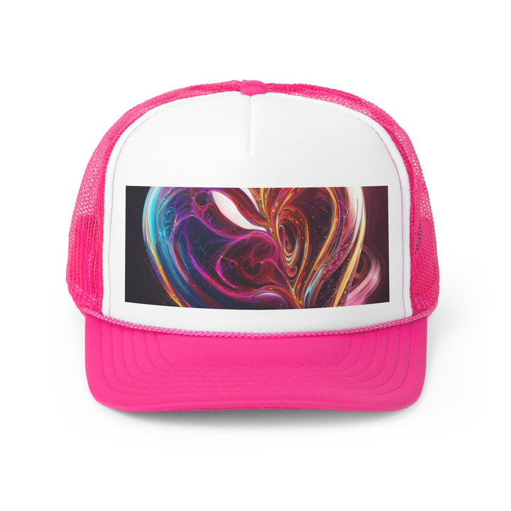 Cosmic Love Swirl - Trucker Hat - Hats - g(0D·IO) - Pink - One size -