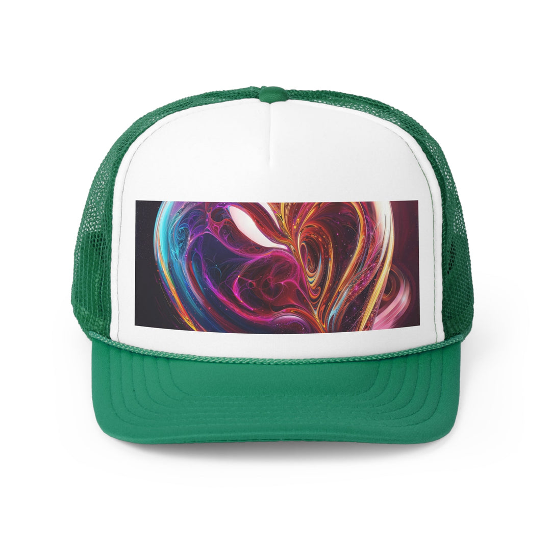 Cosmic Love Swirl - Trucker Hat - Hats - g(0D·IO) - Green - One size -