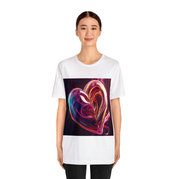 Cosmic Love Swirl - Unisex Jersey Short Sleeve Tee - T-Shirt - g(0D·IO) - Black - S -