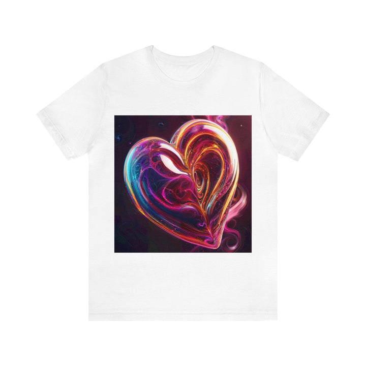 Cosmic Love Swirl - Unisex Jersey Short Sleeve Tee - T-Shirt - g(0D·IO) - White - S -