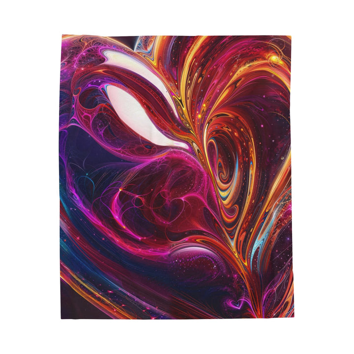 Cosmic Love Swirl - Velveteen Plush Blanket - All Over Prints - g(0D·IO) - 50" × 60" - -