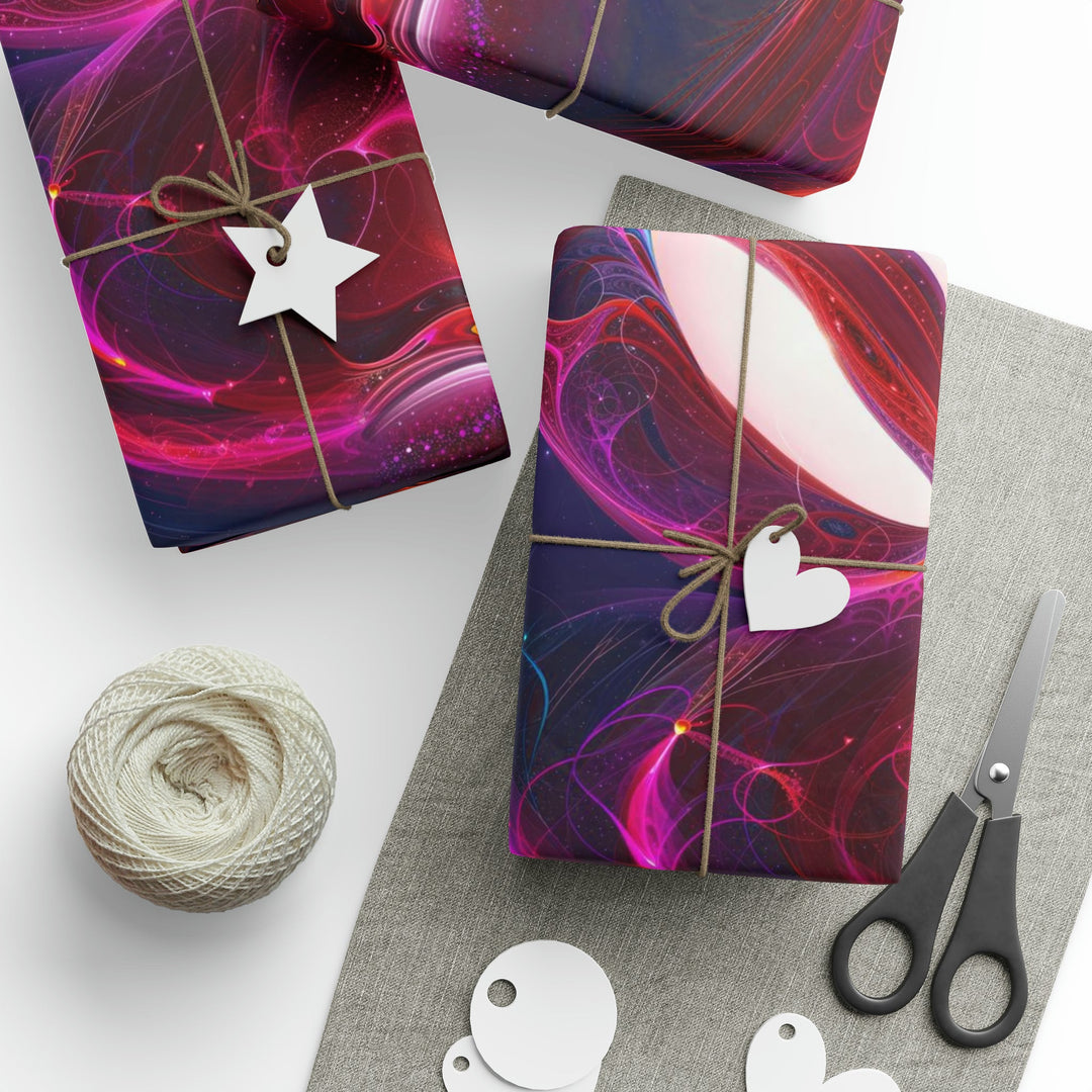 Cosmic Love Swirl - Wrapping Paper - Home Decor - g(0D·IO) - 30'' x 72'' - Matte -