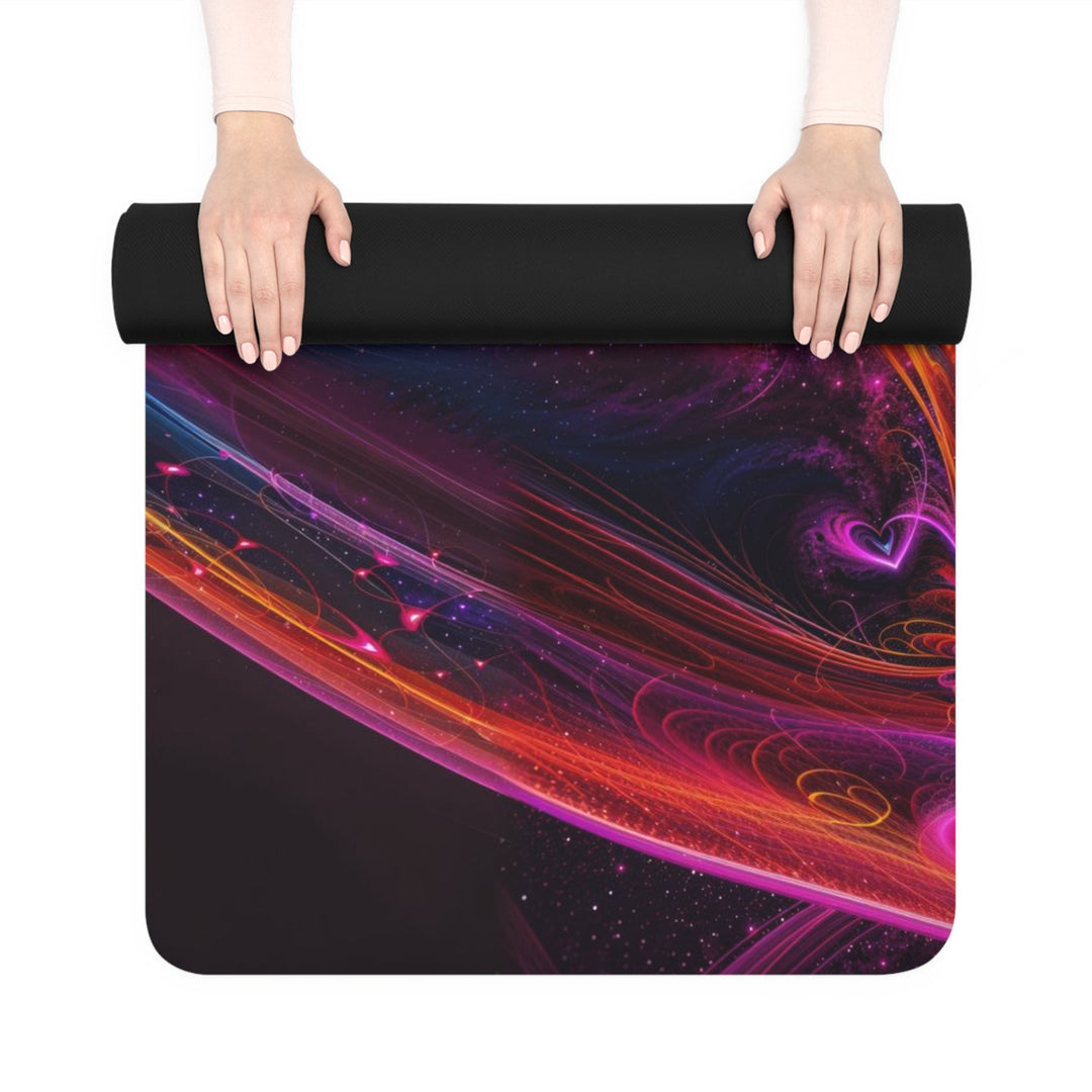 Cosmic Love Swirl - Yoga Mat - Home Decor - g(0D·IO) - 24” x 68” - -