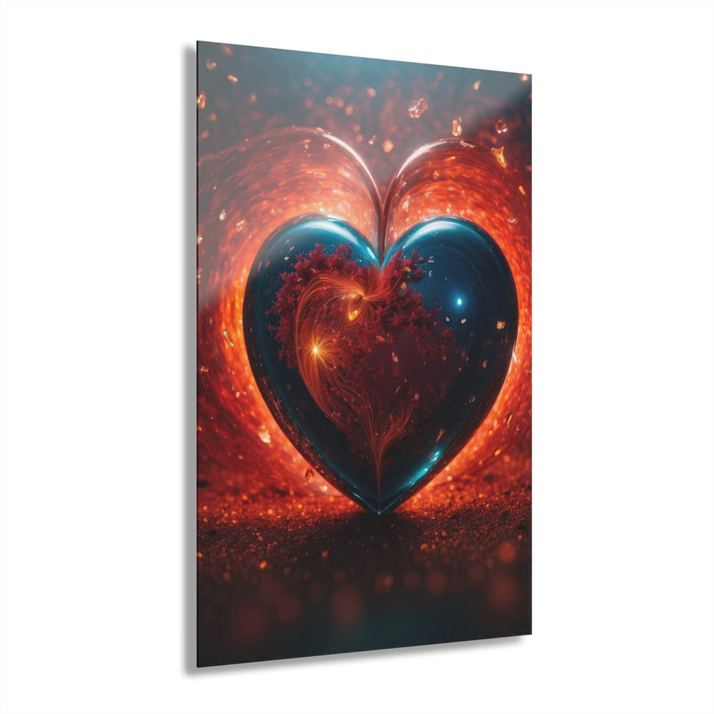 Cosmic Love Vortex - Acrylic Prints (French Cleat Hanging) - Home Decor - g(0D·IO) - 24" x 36" (Vertical) - 0.25'' -