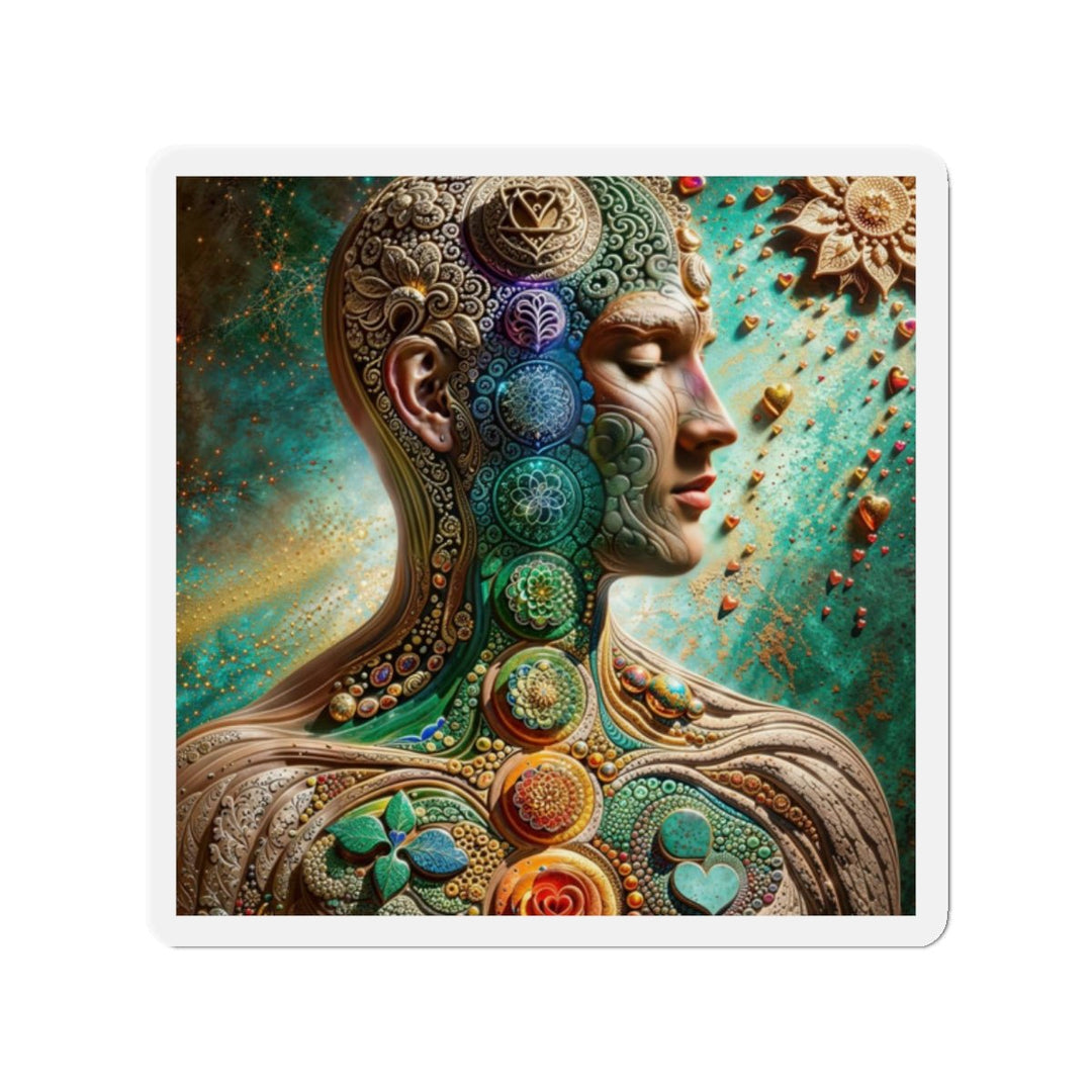 Cosmic Mandala Essence - Die-cut Magnet - Home Decor - g(0D·IO) - 2" x 2" - Die-Cut - 1 pc